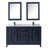 Daria 60 " W Freestanding Standard Free Standing Single Double Vanity Bathroom Vanity With Carrara Marble Top with Mirror-97961479-97961484