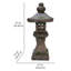 27In Grey Stone Pagoda Lantern