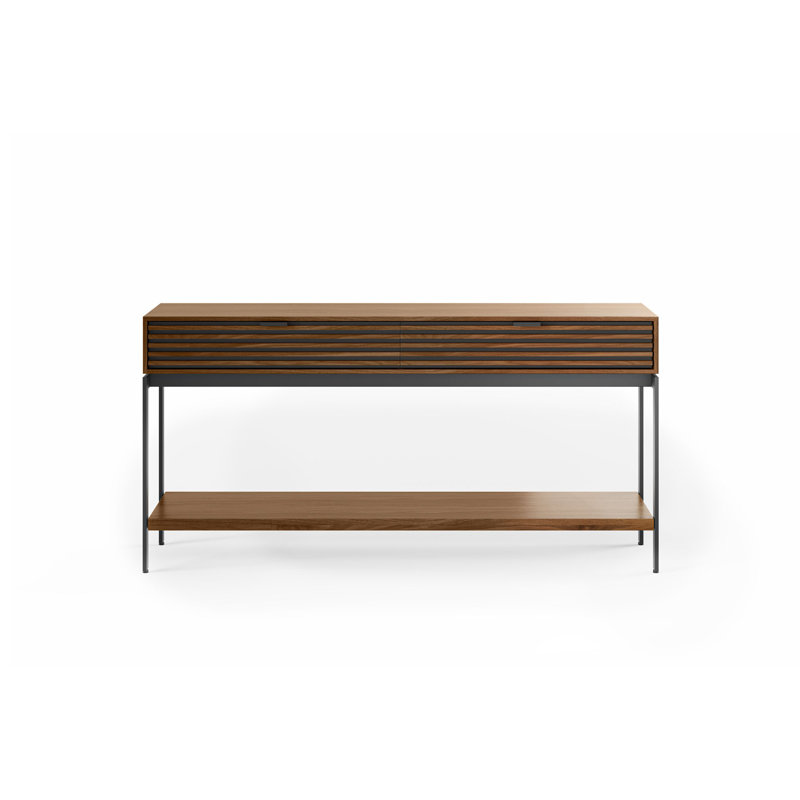 Cora 60'' Console Table, Natural Walnut