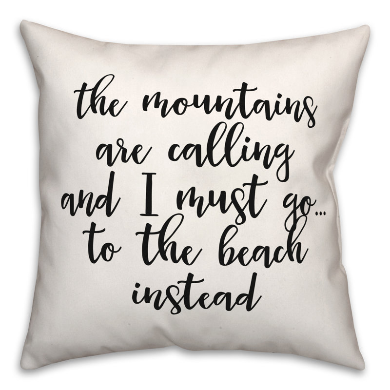 Black And White Typography Collection Throw Pillow