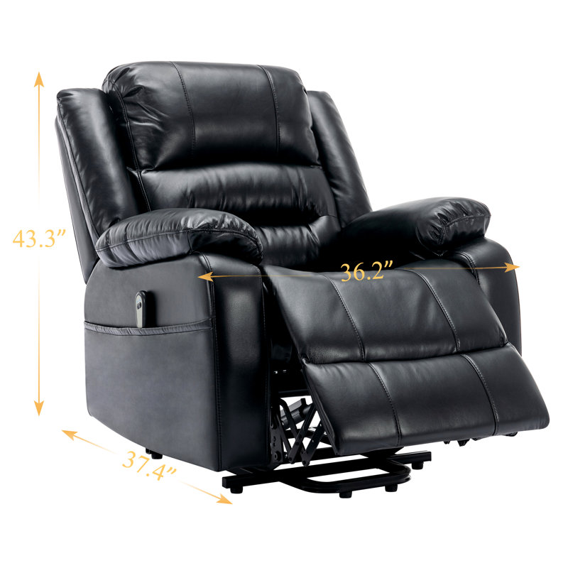 Fauteuil inclinable Agnethe, Noir