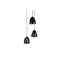 Aquinnah 3 - Light Black Cluster Pendant
