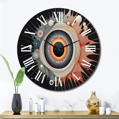 Horloge murale en métal