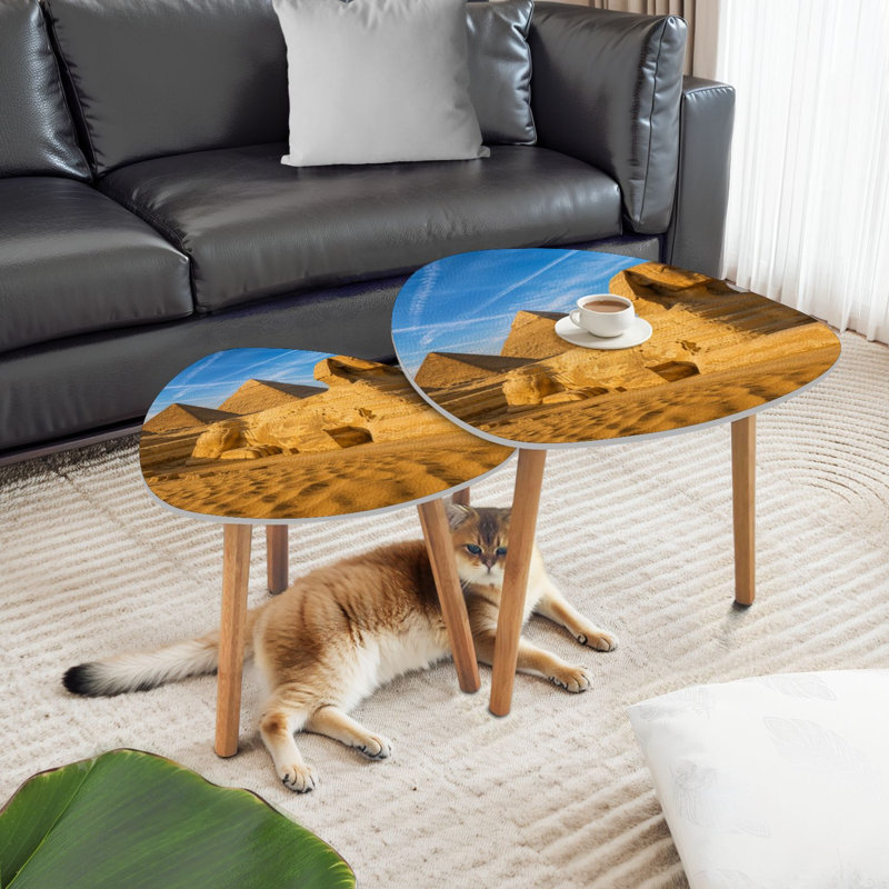 Ensemble de 2 tables gigognes Triangle