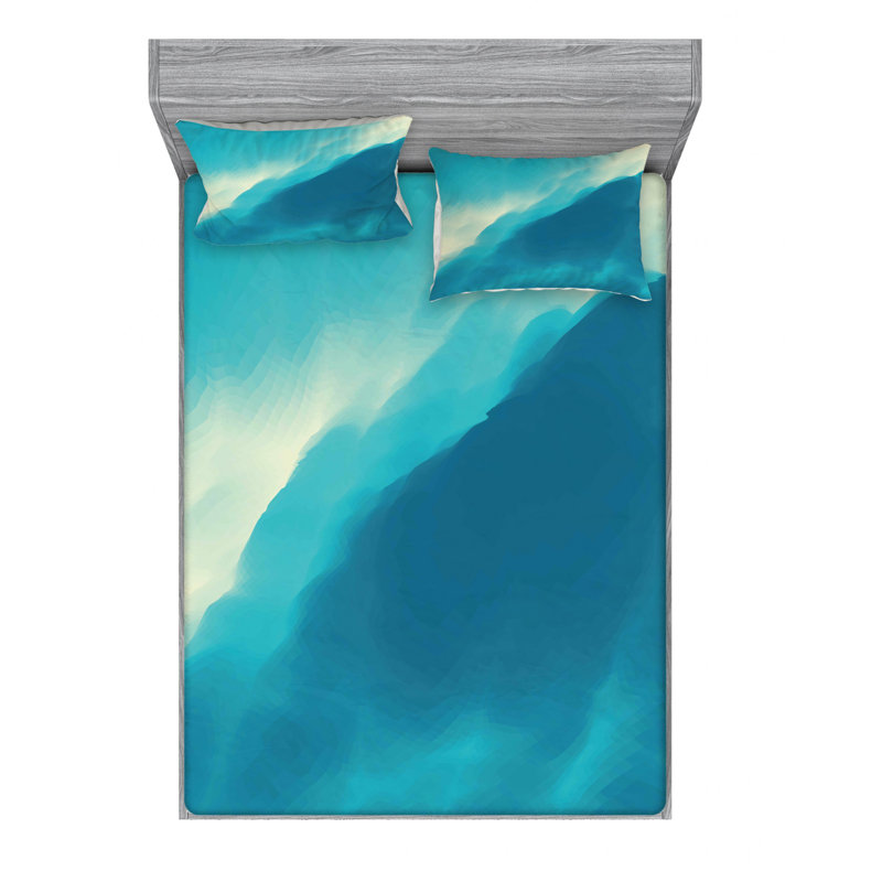Microfiber Sheet Set, Queen Sheet Set + Fitted Sheet + 2 Pillowcases