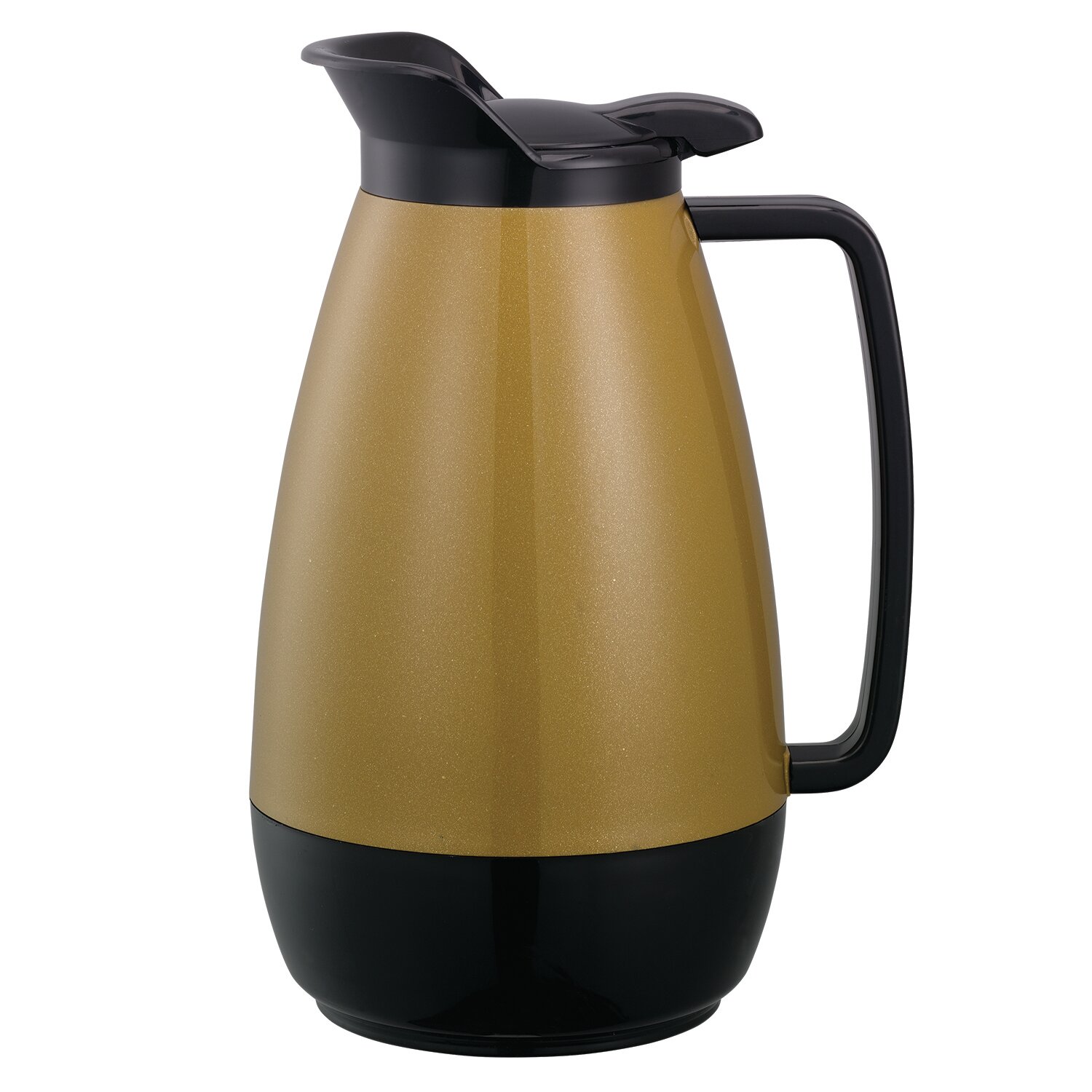 Lafeeca Thermal Coffee Carafe - Beverages Dispenser - Tea Pot Water Pitcher - Double Wall Insulated Thermos - 1500 ml Black