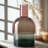 Glass Flip Vase Large Grey And Pink Vase-1115627637