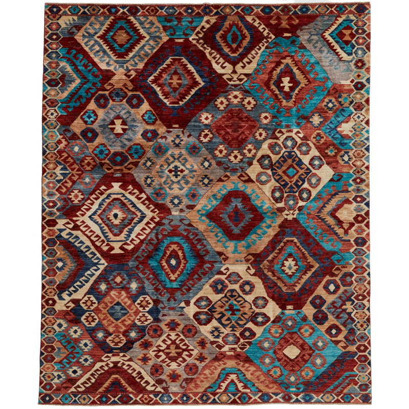 Tapis traditionnel 8 x 8 multicolore Anatolian