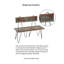 Banc de jardin en fer intérieur/extérieur