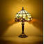 Lampe de table en bronze antique de 14,6 po Steelman avec 1 ampoule DEL-2141009442
