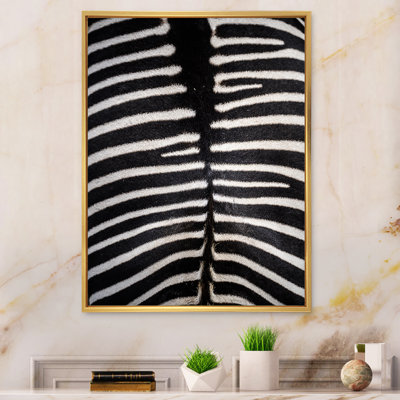 Peau de zèbre - reproduction de cadre photo sur toile