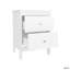 Ensemble de 2 tables de chevet Hampton, petite table de chevet minimaliste, rangement avec tiroirs, blanc