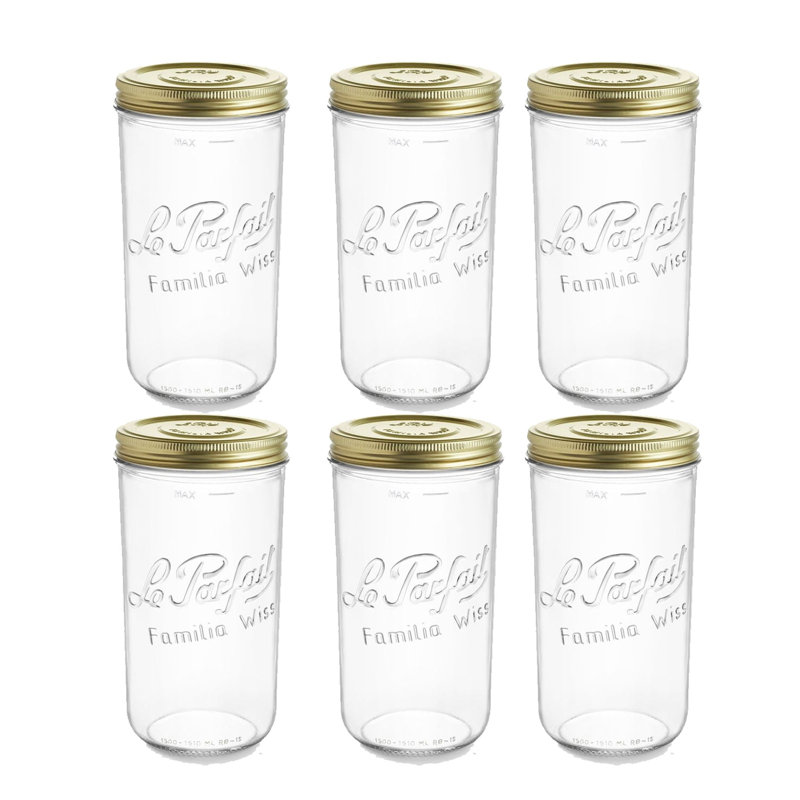 Familia Wiss Glass Jar - Set of 6, 1500 ml