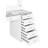 Acena 7-Drawer Vanity Set With Lighting Grey High Gloss-106635557
