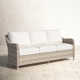 Sky 74.5'' High-Density Polyethylene (HDPE) Wicker Outdoor Sofa
