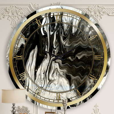 Horloge murale moderne blanche, grise et blanche