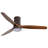 Kemp 52'' 3 -Blade LED Flush Mount Ceiling Fan with Remote Control and Light Kit Included-166947615