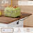 🍽️ 47.2”W Extendable Farmhouse Sideboard with Drop-Leaf & Power Outlets | Mobile Serving Cart & Storage Cabinet-2086864710