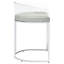 Tabouret contemporain gris en acrylique 2 - sièges modernes avec et 2 pieds avec tabourets à détails élégants