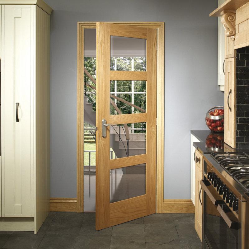 Internal Glazed Oak Shaker, 1981mm H x 610mm W x 35mm D