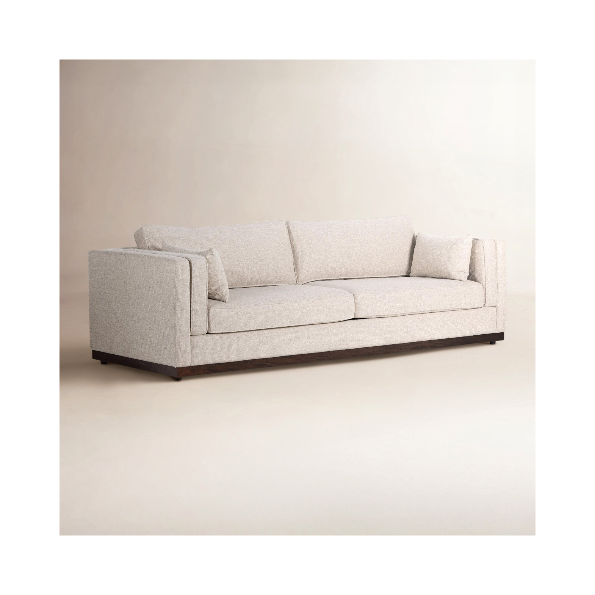 Dinah 108'' Upholstered Sofa, Nova Taupe 100% Polyester