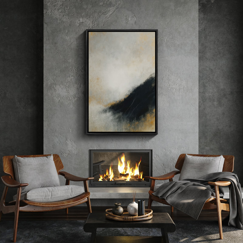 Art mural encadré, rétro, antique, classique pour chambre à coucher, H 24 po x l 16 po, Noir, noir, noir, noir
