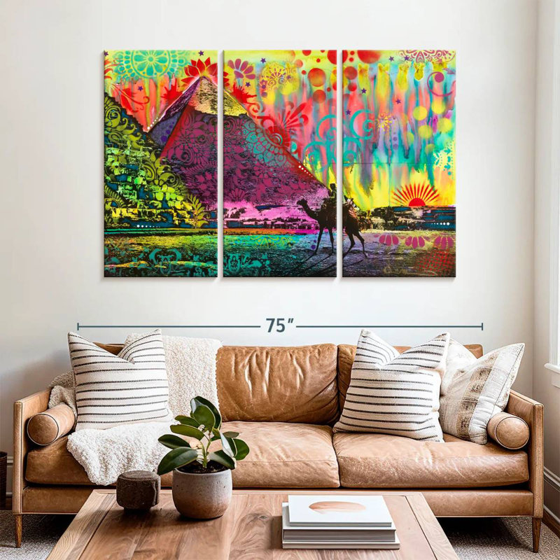 Adella Sunset At Cheops, 42" H x 65" W