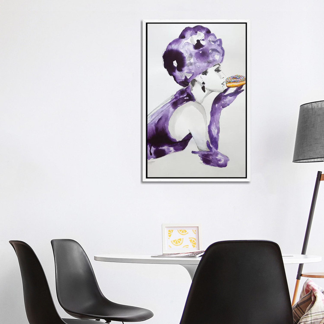 Purple Temptation von Tara Gamel - Galerie-verpackte Leinwand Giclée auf Leinwand