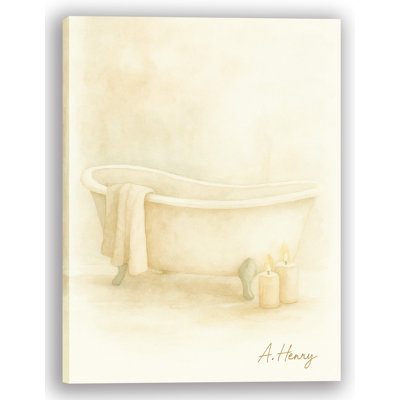 «Golden Glow - Tranquil Bathaign», art mural