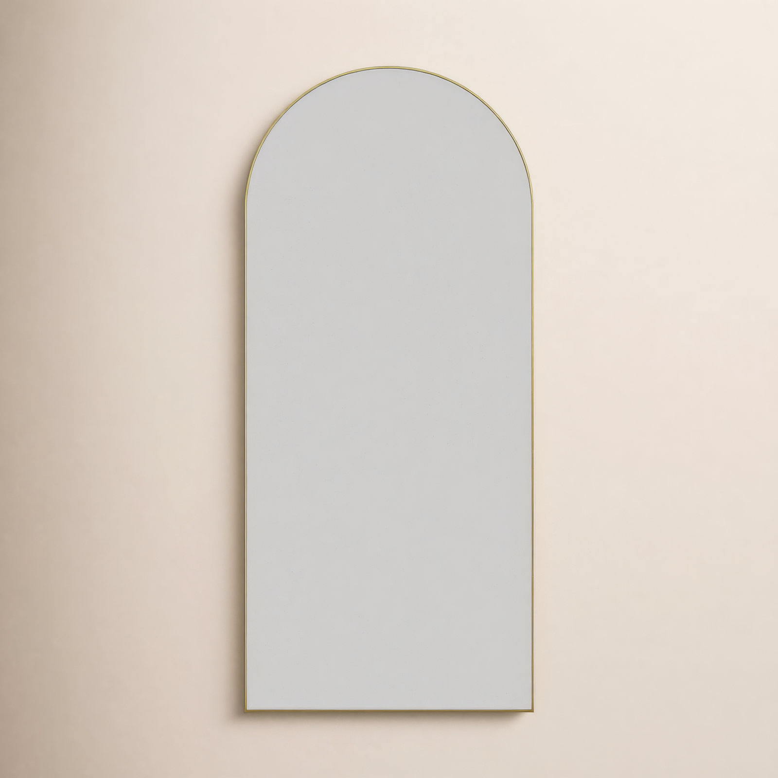 Kira Metal Mirror, Satin Brass, 67" x 30"
