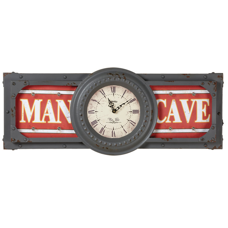 Horloge grotte en métal