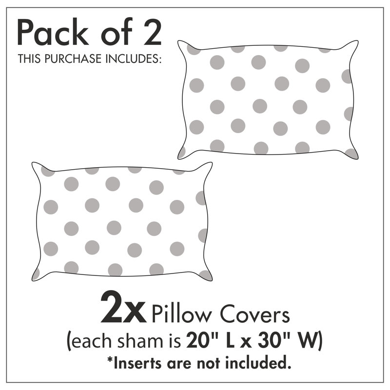 Forest Green Botanical Design Microfiber Pillow Shams 2-Pack