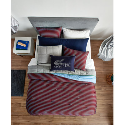 Lacoste Lindenwood Comforter Set, Red