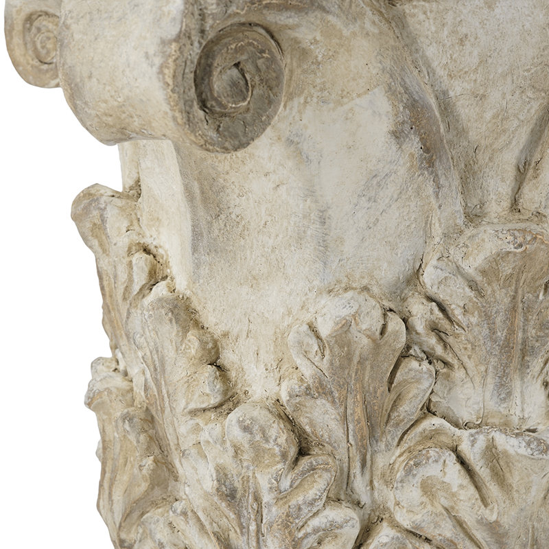 Antique Stone Corinthian Column Pedestal for Indoor and Outdoor Display