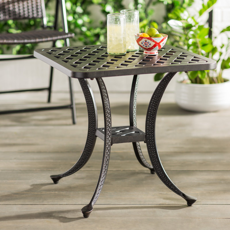 Nola Square Outdoor Side Table , 21 " W 21 " D