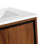 Meuble-lavabo de 24 po avec lavabo supérieur Karum, armoire de rangement moderne avec 2 portes à fermeture douce, meuble-lavabo simple