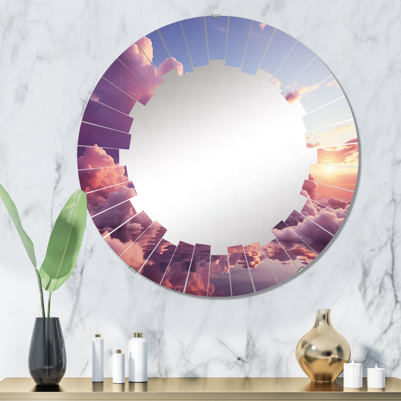 Sulser - Miroir mural rond, 32 po x 32 po