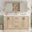 Freestanding Standard Double Vanity Bathroom Vanity With Top