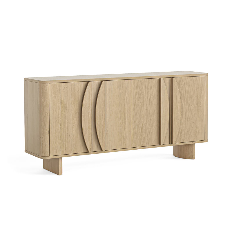 Natural Oak Meidia 2 Door 63 Inch Sideboard