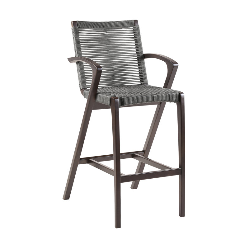 Tabouret de bar Aleksandrina, Gris, Tabouret de bar (assise de 30 po de hauteur)