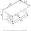 Table basse à pieds croisés avec rangement Abhinay-1676908192