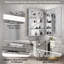 Miroir à pharmacie encastré ou à fixation murale avec lumière à intensité variable et douille Hartli-1430189022-1475871007-1475870976