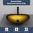 21-1/2 in. Glass Oval Vessel Bathroom Basin Sink with Pop-up Drain