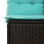  Ensemble de canapé de patio 8 pièces avec coussins en rotin de polyester noir