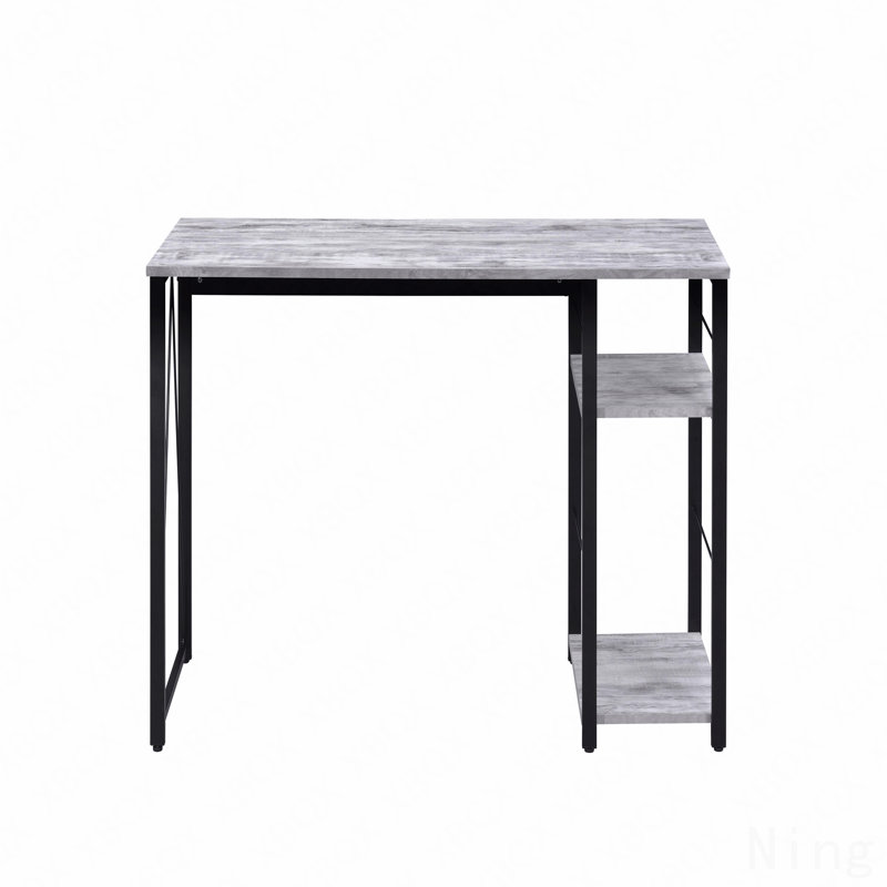 Bureau d'écriture antique blanc et noir, Blanc