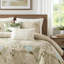 Édredon en coton pour grand lit 6 pièces de style côtier, coussins de broderie, surdimensionné lavable à la machine avec coussins de fermeture à glissière cachés, facile à nettoyer