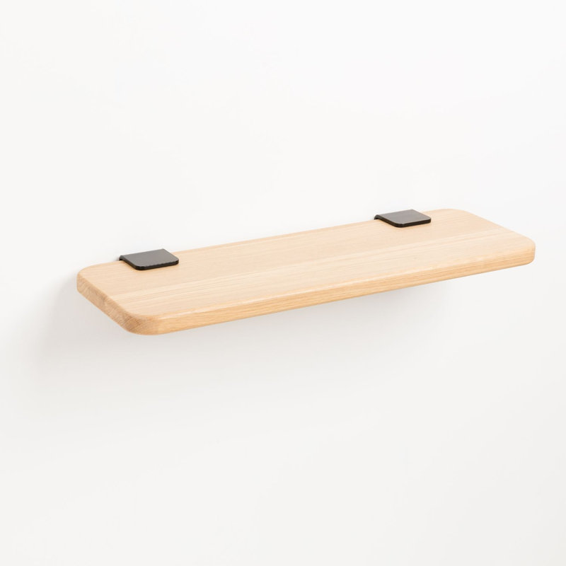 Bracket Wall Shelf, 23.62"W, Graphite Black