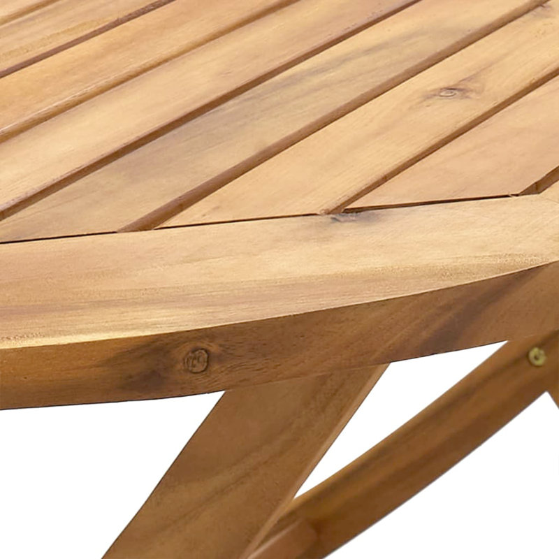 4 - Person Wood Patio Dining Set with Round Table