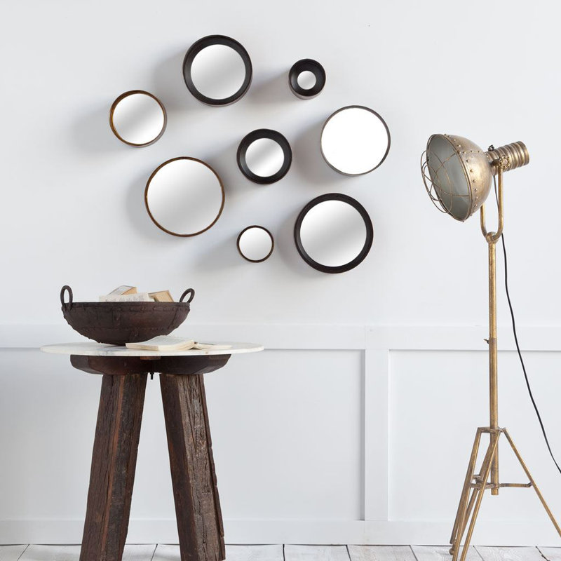 Ensemble de 8 miroirs biseautés modernes et contemporains