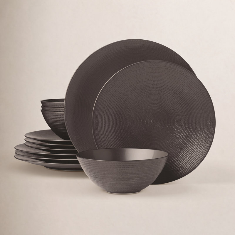 Service de table en porcelaine Lx Collective, Noir